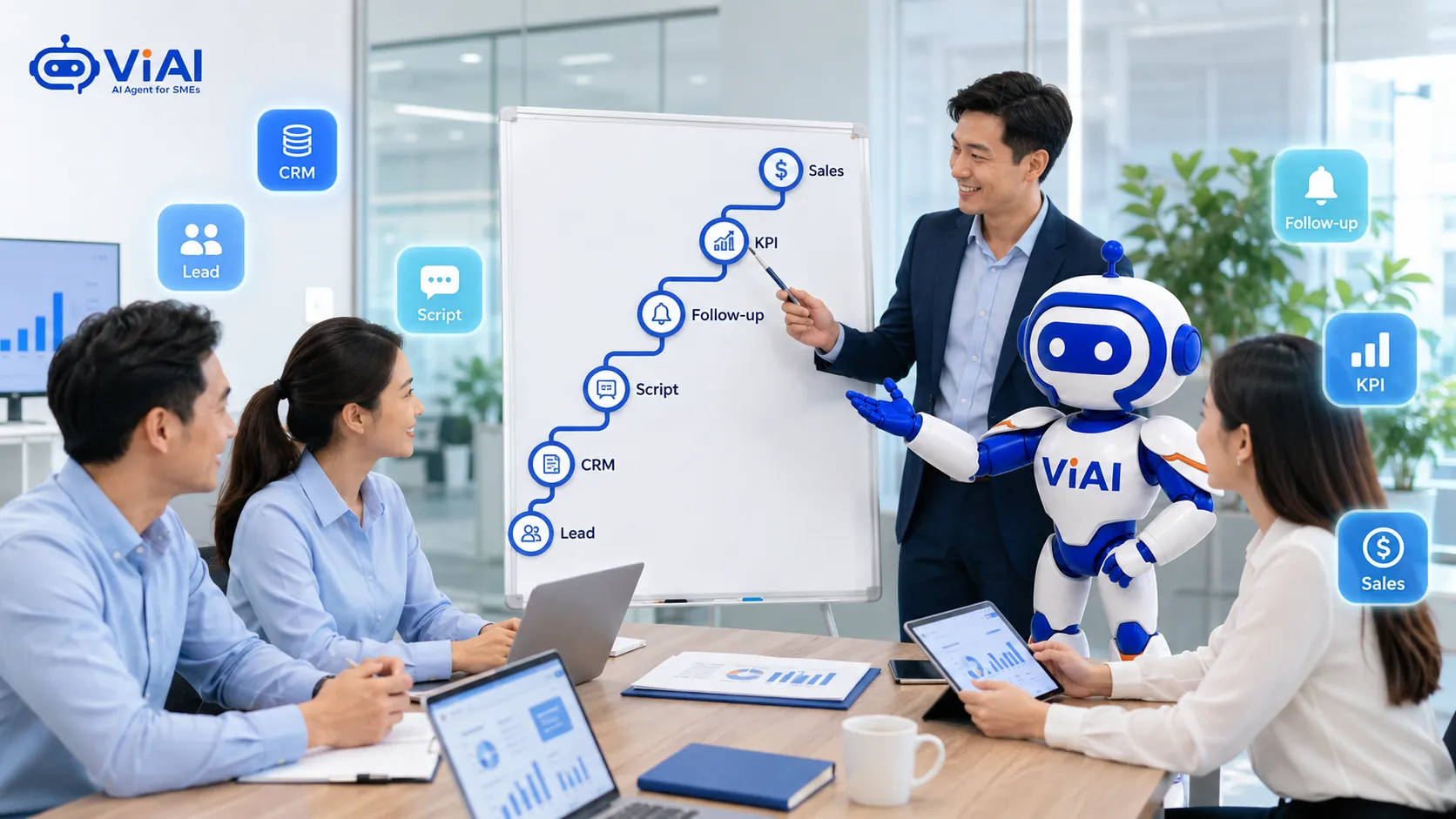 Doanh nghiệp bắt đầu AI bán hàng