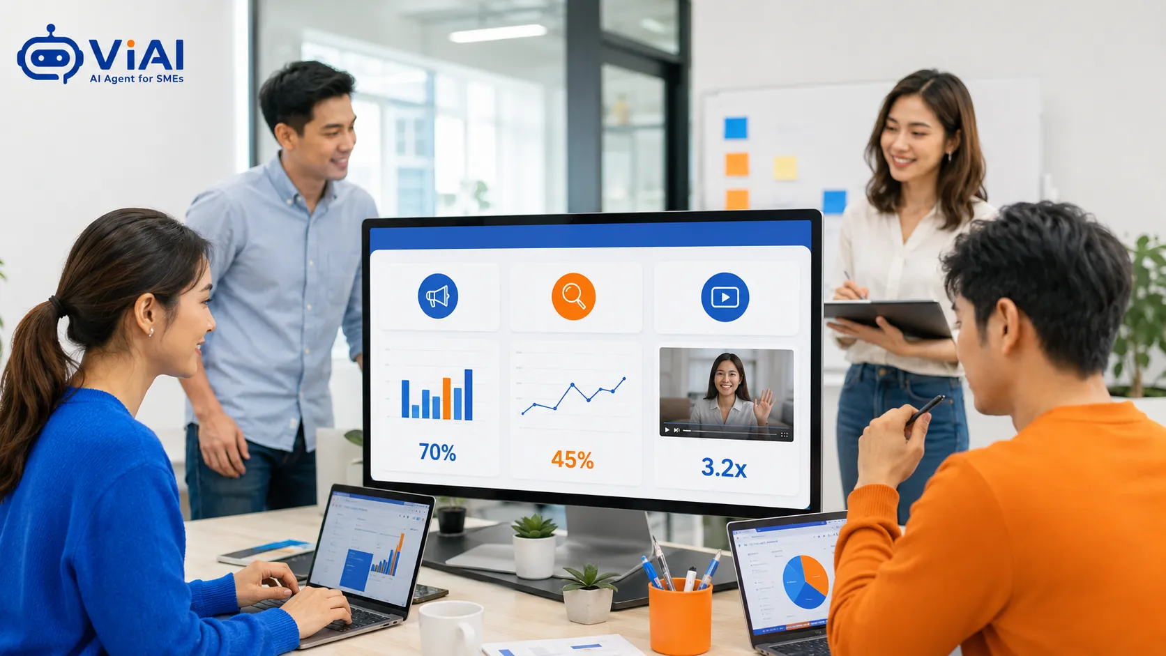 Marketing dùng nhiều module AI Agent