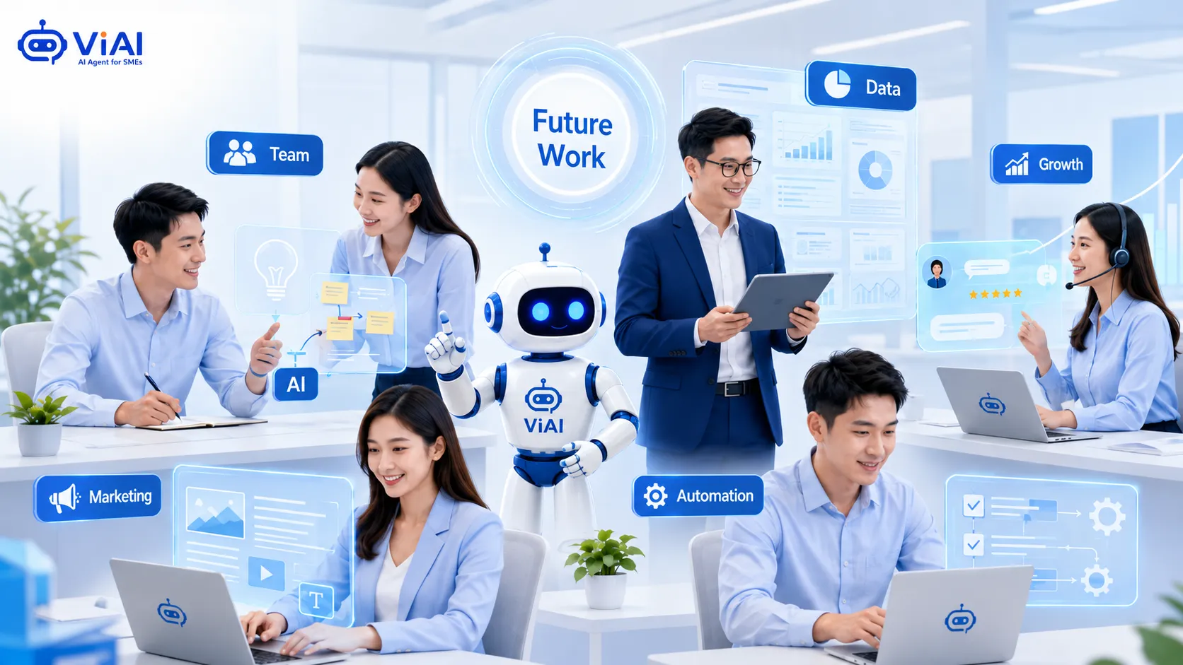 Tương lai làm việc cùng AI trong doanh nghiệp