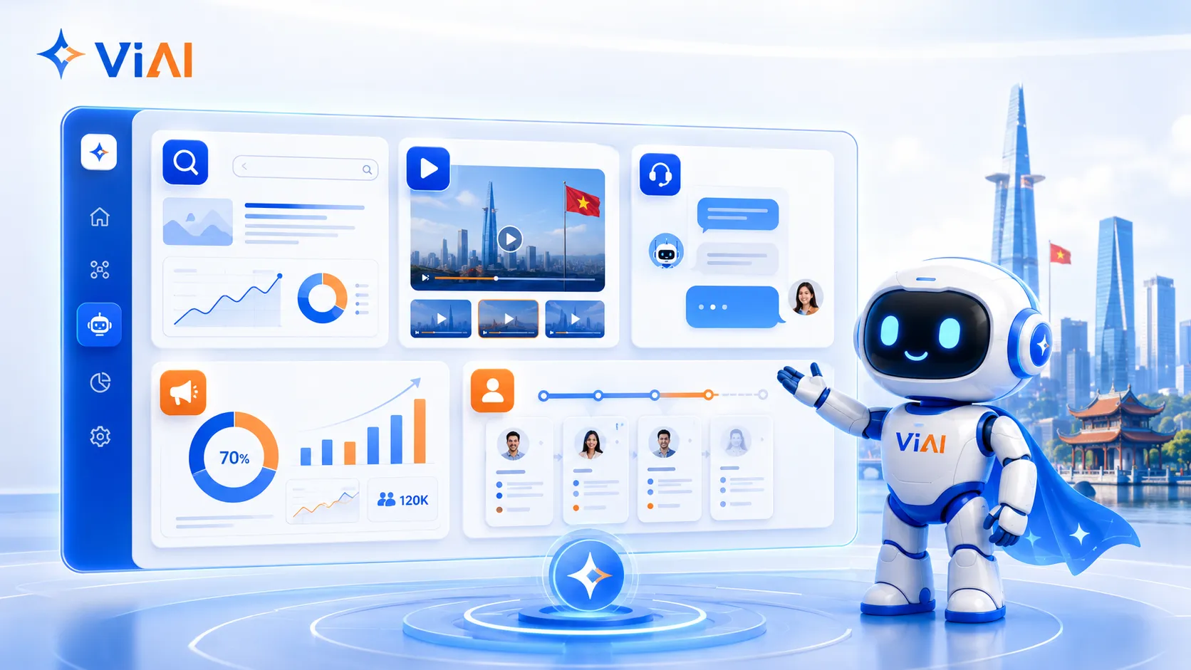ViAI Phần Mềm AI Agent cho doanh nghiệp